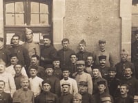 World War I French Soldiers Group Photo Postcard