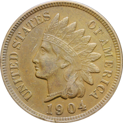 1904 One Cent United States Indian Head Coin