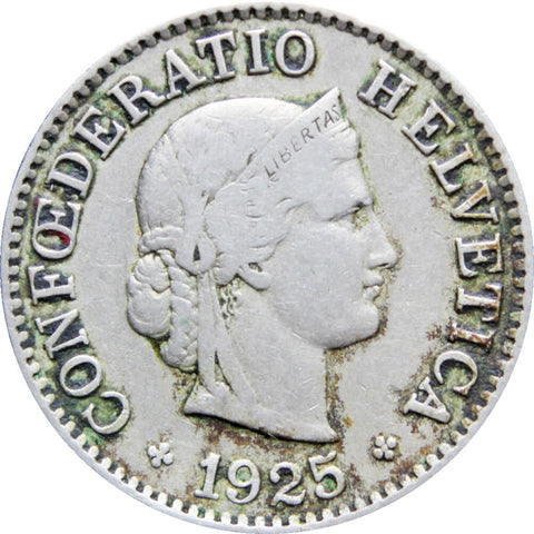 1925 5 Rappen Switzerland Coin