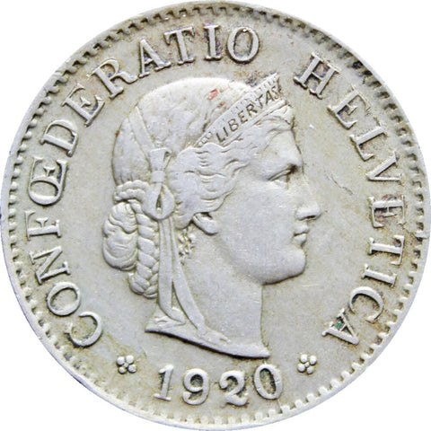 1920 5 Rappen Switzerland Coin