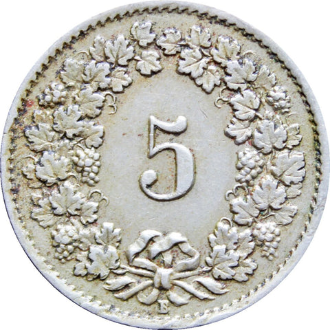 1920 5 Rappen Switzerland Coin