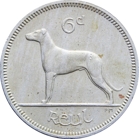 1962 Ireland 6 Pingin / 1 Reul Coin