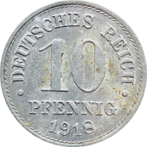 1918 10 Pfennig Germany Coin