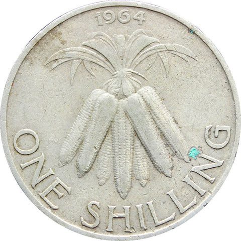 1964 One Shilling Malawi Coin Hastings Kamuzu Banda