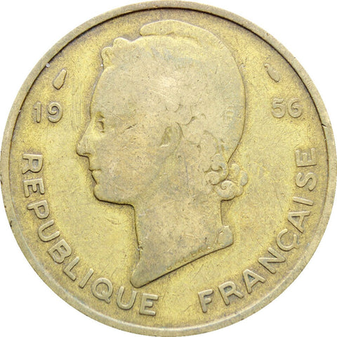 1956 25 Francs French West Africa Coin