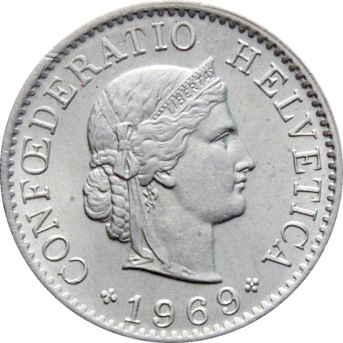 1969 5 Rappen Switzerland Coin