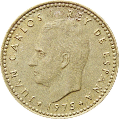 1975 One Peseta Spain Juan Carlos I Coin, real date is 1978