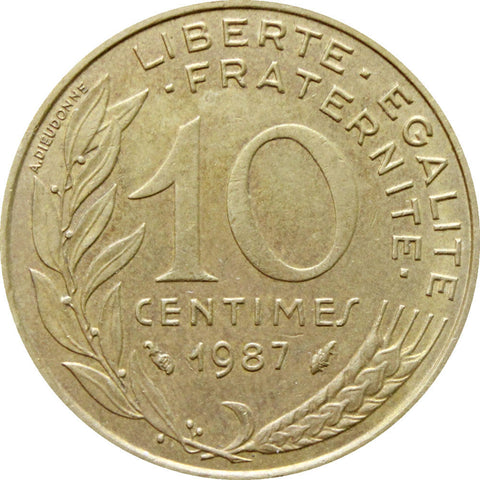 1987 10 Centimes France Coin Marianne