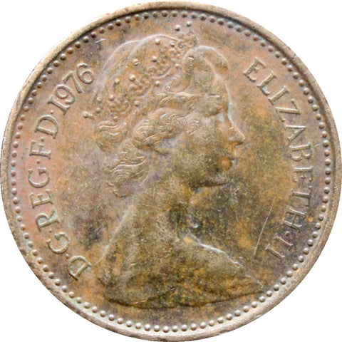 1976 Half New Penny Elizabeth II Coin