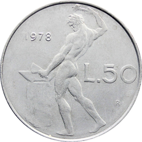 1978 50 Lire Italy Coin