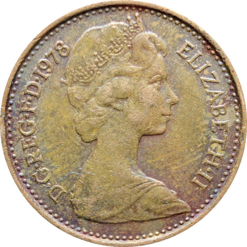 1978 Half New Penny Elizabeth II Coin