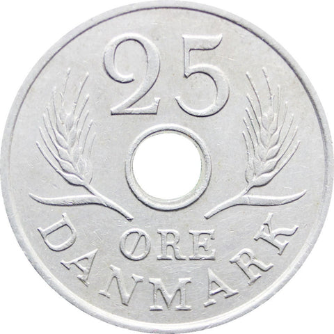 1970 25 Øre Denmark Frederik IX Coin