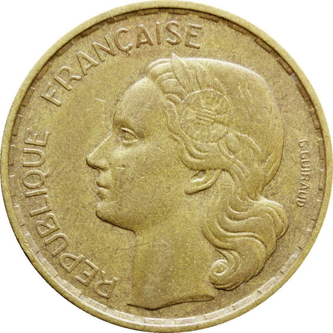 20 Francs 1952 France signature G GUIRAUD 4 feathers