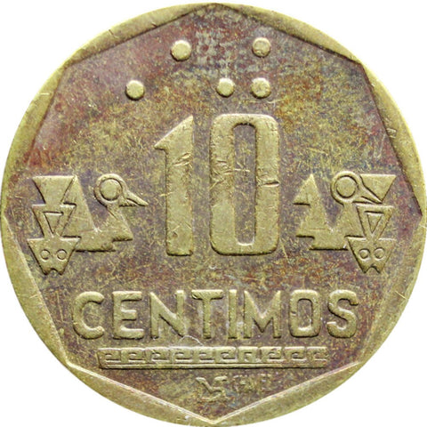 1993 10 Céntimos Peru Coin