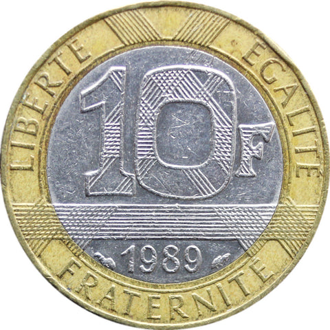 1989 10 Francs France Coin