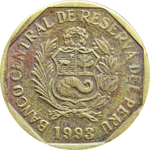 1993 10 Céntimos Peru Coin