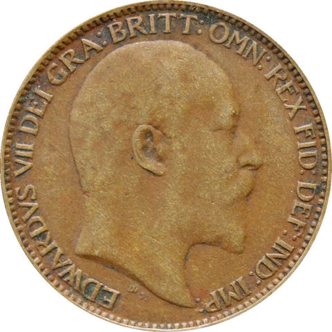 1909 1 Farthing Edward VII British Coin