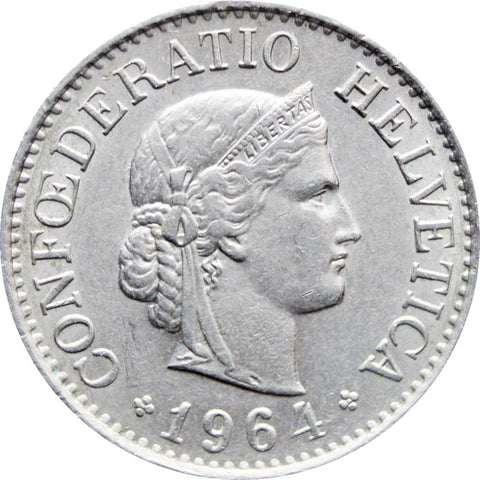 1964 10 Rappen Switzerland Coin