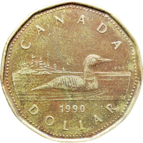 1990 One Dollar Canada Coin