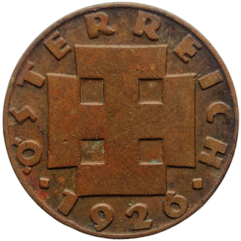 1926 2 Groschen Austria Coin