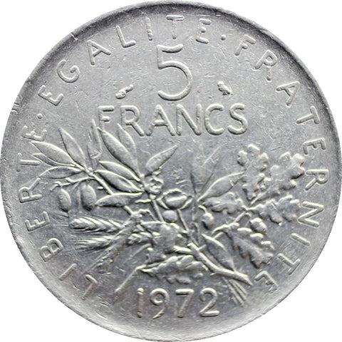 1972 5 Francs France Coin