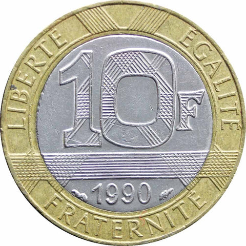 1990 10 Francs France Coin