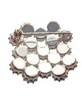 Vintage Brooch Glass Crystals