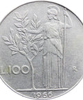 1966 Italy 100 Lire Coin