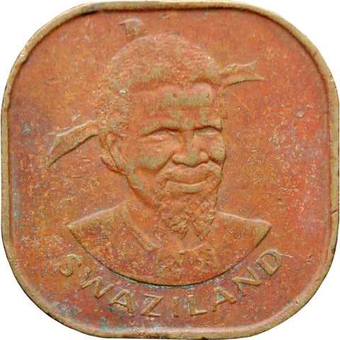 1974 2 Cents Swaziland Coin