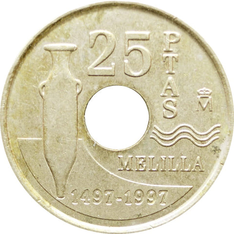 1997 Spain 25 Pesetas Melilla Commemorative issue