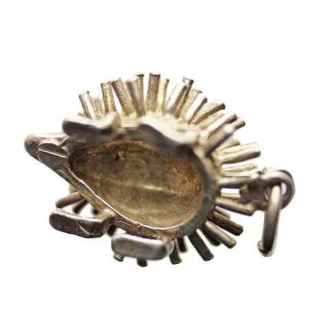 Vintage Hedgehog Pendant Sterling Silver