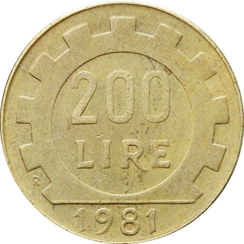 1981 200 Lire Italy Coin