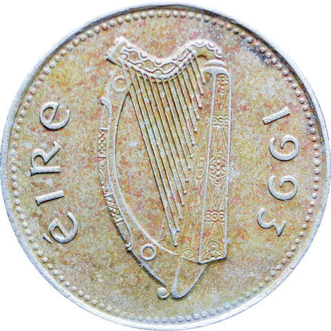 1993 10 Pingin Ireland Coin (small type)