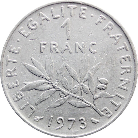 1973 One Franc France Coin