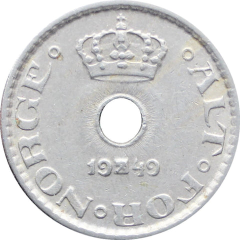 1949 10 Øre Norway Haakon VII Coin