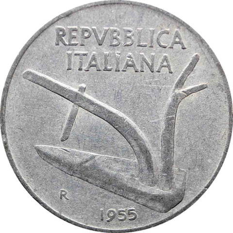 1955 10 Lire Italy Coin