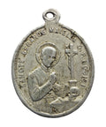 Virgin Mary Religion Pendant Medallion Vintage