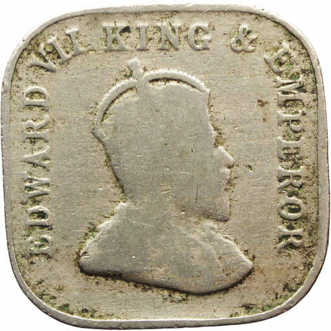 1910 5 Cents Ceylon Edward VII Coin