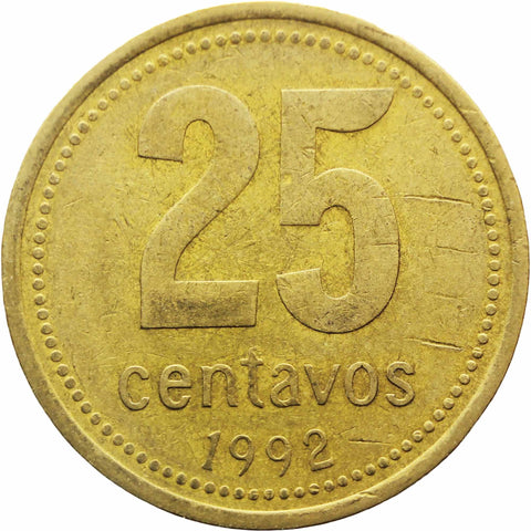 1992 25 Centavos Argentina Coin