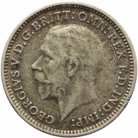 1931 3 Pence George V Silver Coin United Kingdom