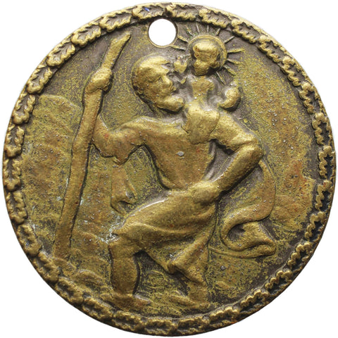 Germany Heidelberg Vintage St Christopher Pendant