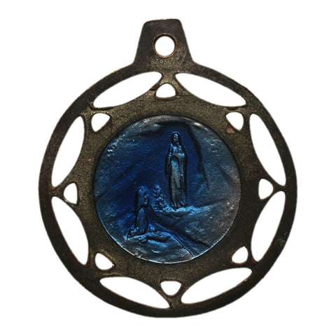 Religion Medallion Vintage Our Mary Pendant