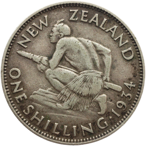 1934 1 Shilling New Zealand