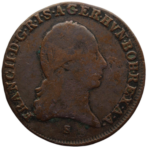 1800 3 Kreuzer Austria Habsburg Franz II Coin Schmollnitz Mint