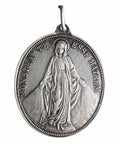 Silver Virgin Mary Congregation of the Children of Mary Medal Religion Pendant