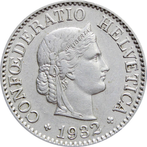 1932 10 Rappen Switzerland Coin