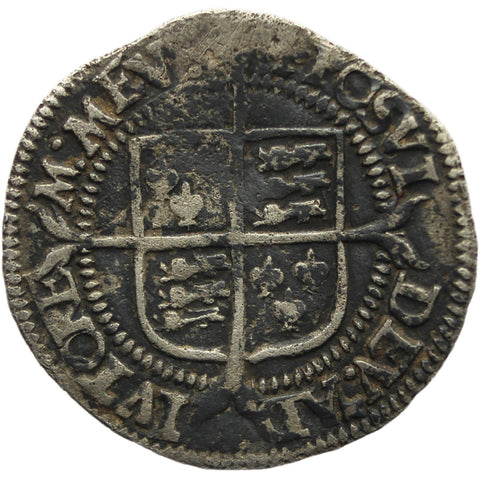 1560 - 1561 Half Groat Elizabeth I 2nd issue Cross Crosslet Hammered Silver Coin