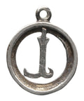 Letter L Silver Pendant Vintage