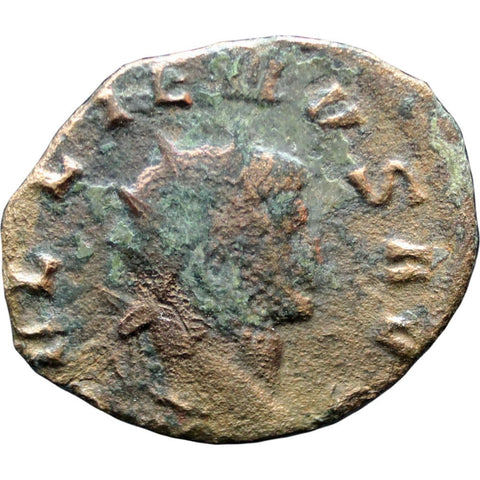 253 - 268 A.D Roman Empire Gallienus Bronze Antoninianus Coin Siscia Mint VBERITAS AVG