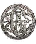 Brooch Antique Silver Made out of 1883 Half Crown Queen Victoria Coin Pin Badge